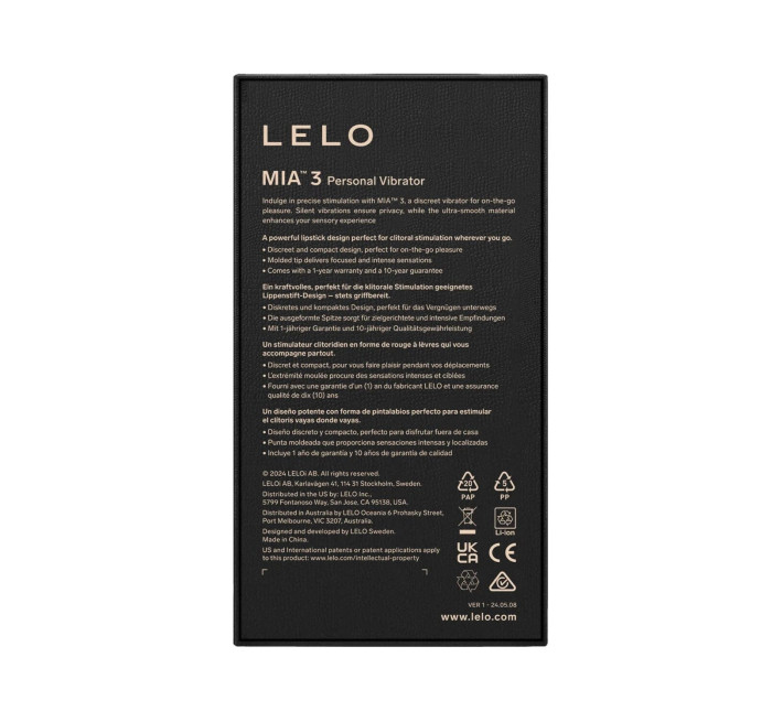 Шикарна віброкуля LELO Mia 3 Deep Rose