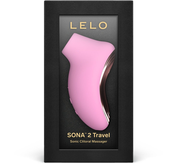 Звуковой стимулятор клитора LELO SONA 2 Travel Pink, тревел-версия, 12 режимов