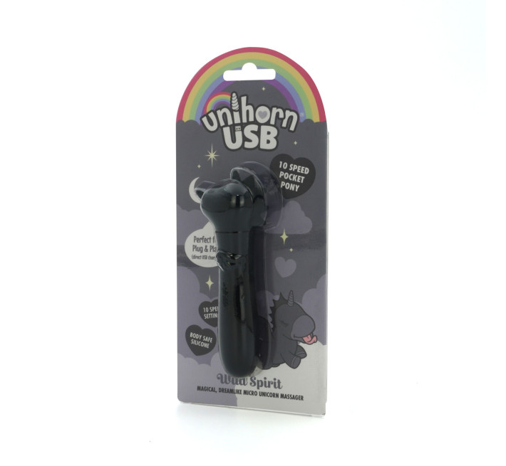 Вібратор-єдиноріжка Unihorn USB Bullet - Wild Spirit, віброкуля, USB-зарядка