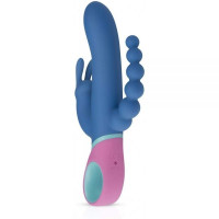 Вібромасажер потрійний зайчик з головкою, що обертає, Pmv20 Vice