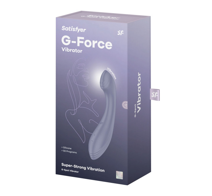 Вібратор для точки G Satisfyer G-Force Violet, 10 режимів + 5 рівнів інтенсивності