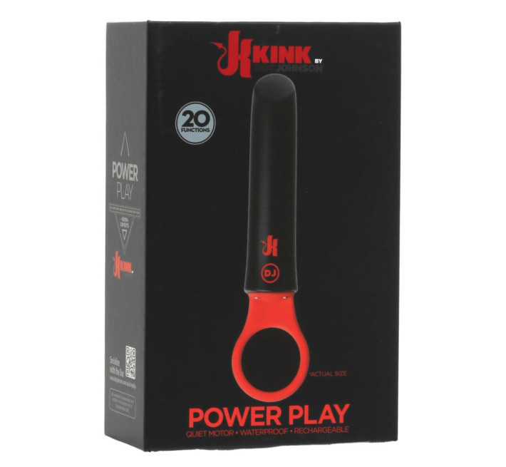 Вібратор Doc Johnson Kink - Power Play with Silicone Grip Ring