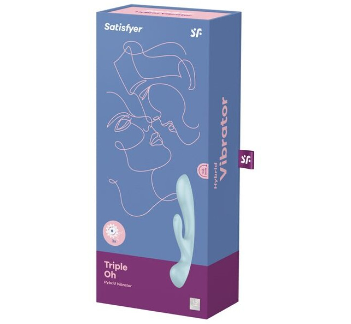 Вибратор-кролик Satisfyer Triple Oh Blue
