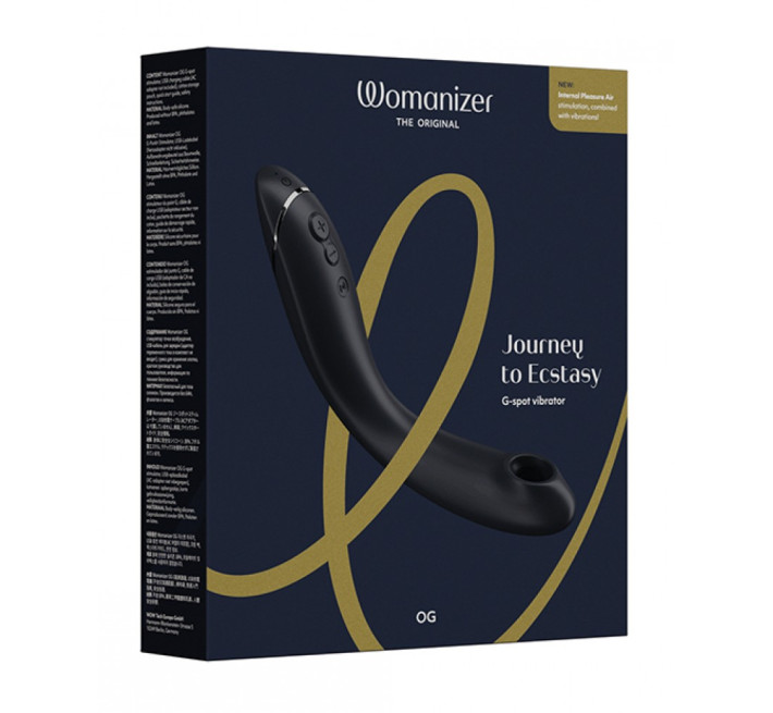 Вібратор для точки G c вакуумною стимуляцією Womanizer OG Slate