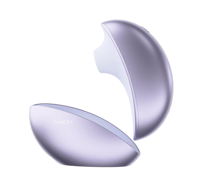 Вакуумный клиторальный смарт-стимулятор Svakom Pulse Galaxie Metal Lilac, проектор звездного неба