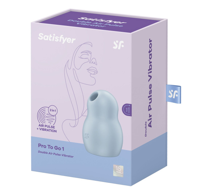 Вакуумный стимулятор Satisfyer Pro To Go 1 Blue
