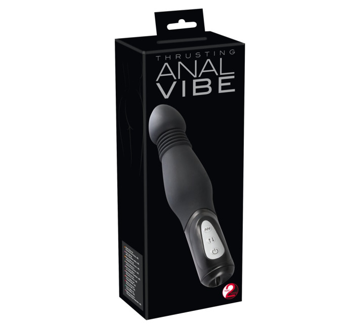 Анальний вібратор You2Toys Black Thrusting Anal Vibe