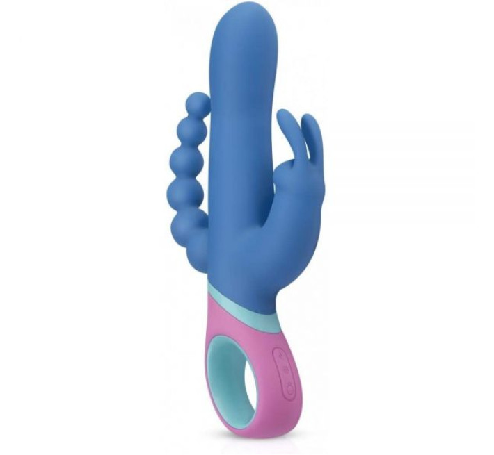 Вибромассажер тройной зайчик с вращающей головкой Pmv20 Vice