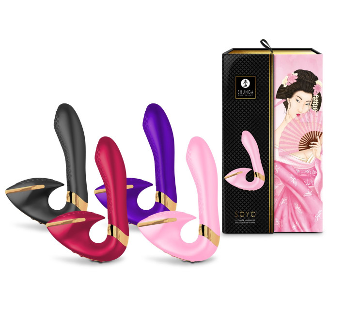 Вагінально-кліторальний вібратор Shunga Soyo Light Pink