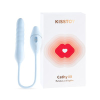 Пульсатор з вакуумним стимулятором KISSTOY Cathy III Light Blue