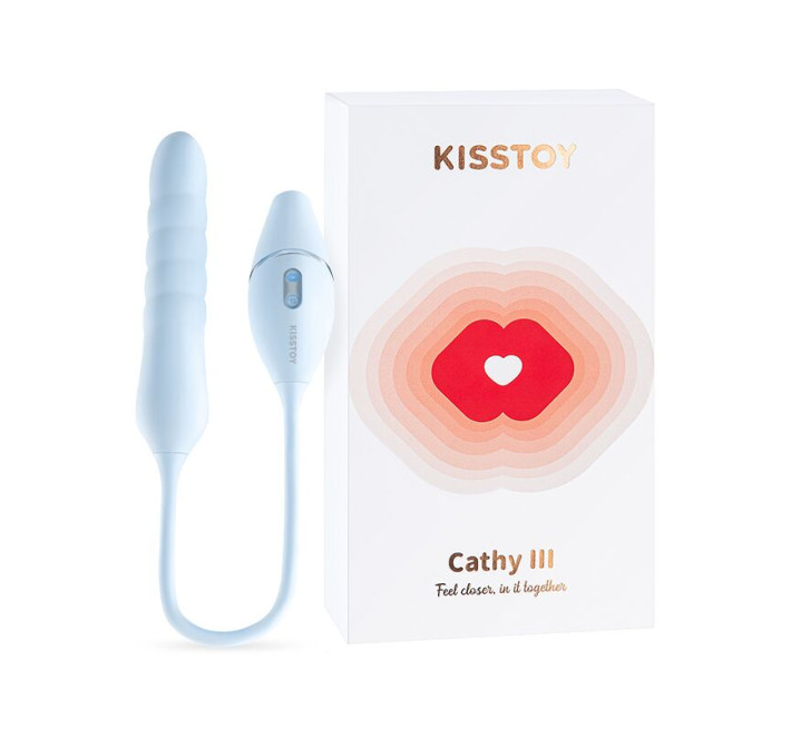 Пульсатор с вакуумным стимулятором KISSTOY Cathy III Light Blue