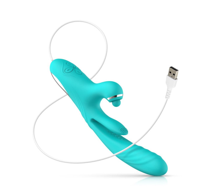 Вібратор-кролик Good Vibes Only - Lisa Thrusting Rabbit Vibrator with G-Spot Stimulator