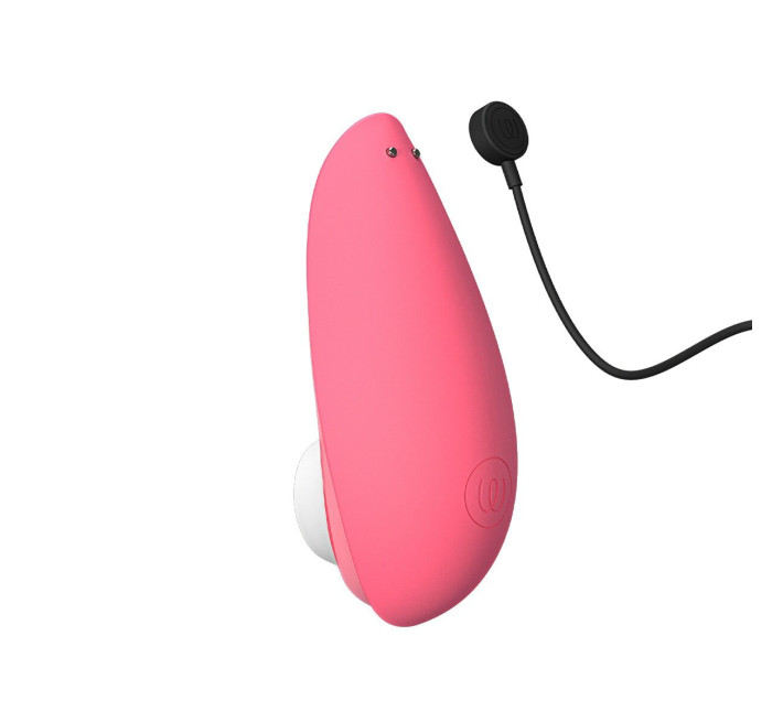 Вакуумний кліторальний стимулятор Womanizer Liberty 2 Vibrant Rose, 8 режимів, магнітна кришечка