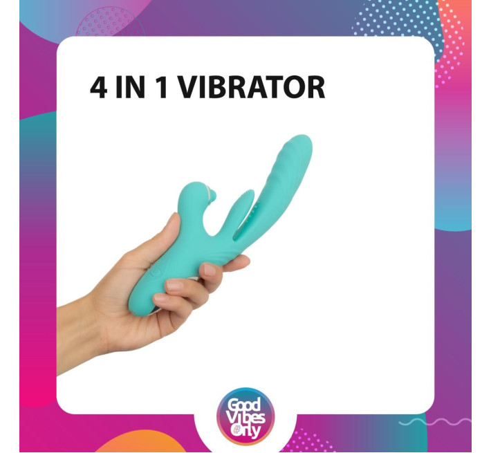 Вібратор-кролик Good Vibes Only - Lisa Thrusting Rabbit Vibrator with G-Spot Stimulator