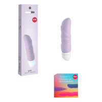 Минивибратор Fun Factory JAM, сиреневый, подходит для клитора, рельефный.