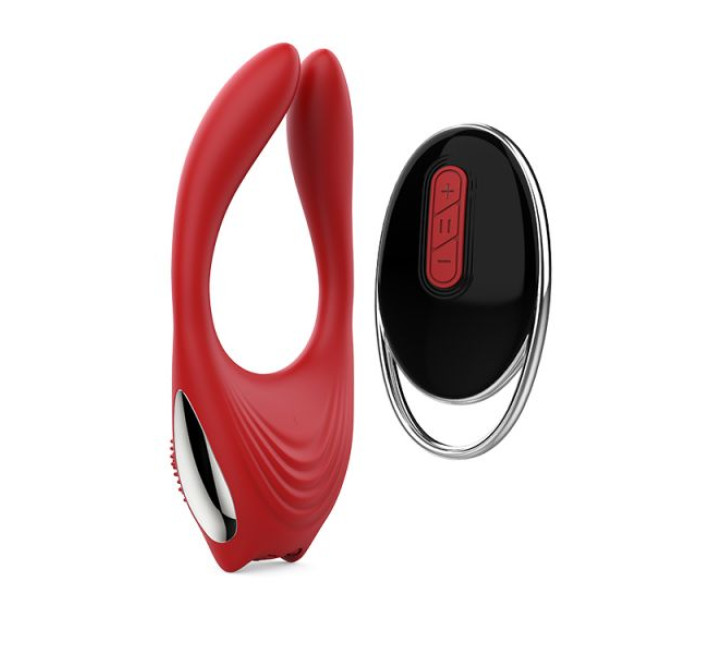 Вибромассажер для пар Dreamtoys Revolution Eros Красный