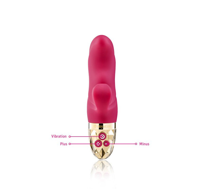 Вібратор-кролик Mystim Hop Hop Bob Fuchsia, потужний мотор, 8 режимів