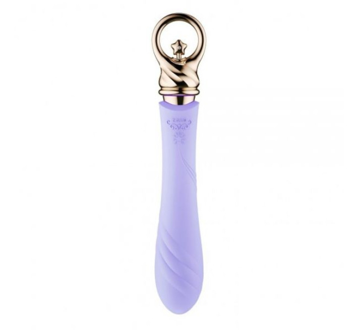 Вибромассажер с функцией подогрева Zalo Courage Фиолетовый