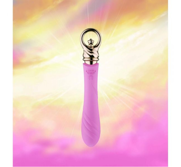 Вибромассажер с функцией подогрева Zalo Courage Фиолетовый