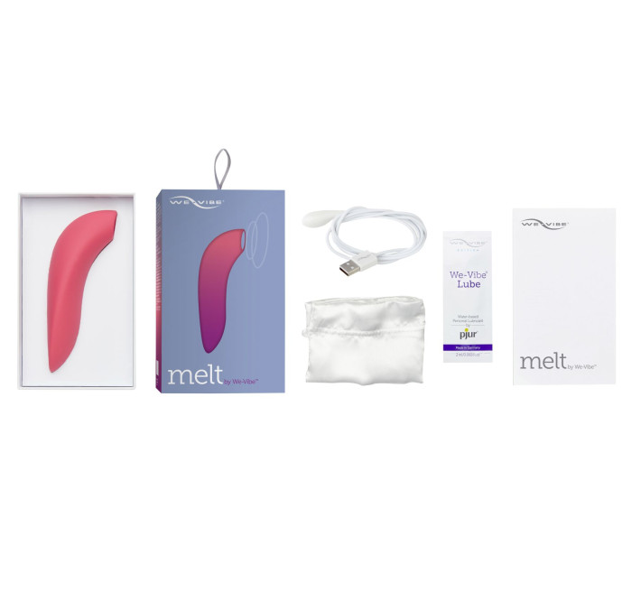 Вакуумний смарт-стимулятор для пар Melt by We-Vibe Coral, зручно поєднувати з проникним сексом