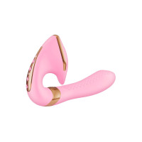 Вагінально-кліторальний вібратор Shunga Soyo Light Pink Вагінально-кліторальний вібратор Shunga Soyo Light Pink