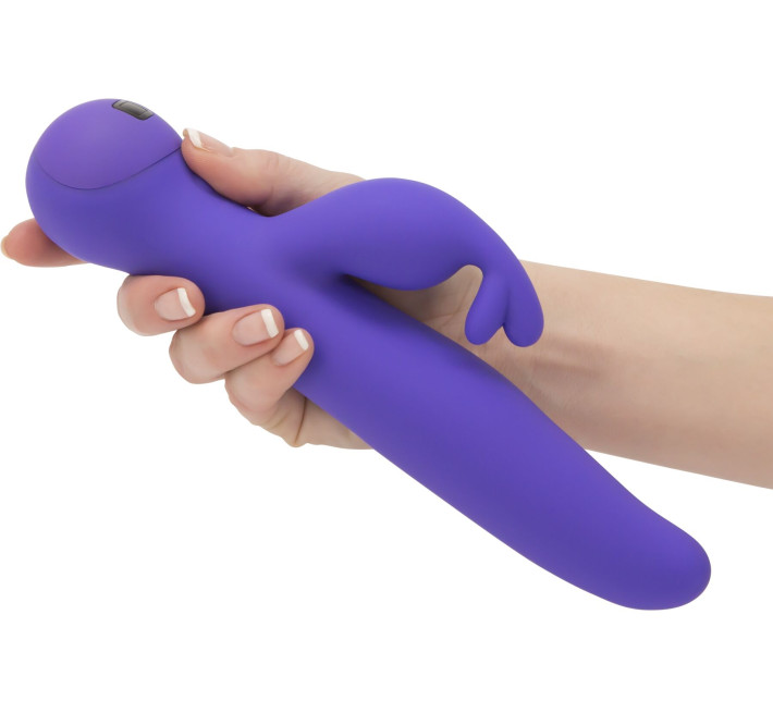 Вібратор-кролик Touch by SWAN - Trio Purple, сенсорне керування, ротація, діаметр 3,8 см