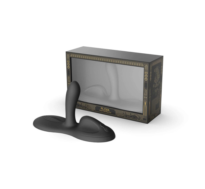 Sit-on-top смарт-вибратор Zalo – Flora Smart Vibrating Pad Obsidian Black, 9 моторов