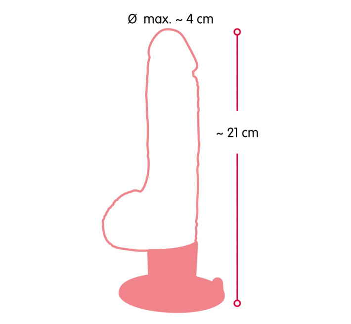 Реалістичний вібратор Nature Skin Realistic Vibe Medium Size