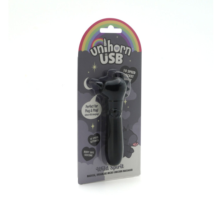 Вібратор-єдиноріжка Unihorn USB Bullet - Wild Spirit, віброкуля, USB-зарядка