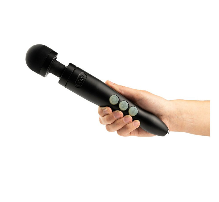 Вібромасажер DOXY Die Cast 3R - Matte Black, дуже потужний, перезаряджуваний, металевий корпус