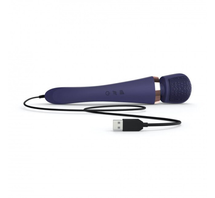 Вібромасажер із силіконовою щіточкою Love to Love Brush Crush Синій