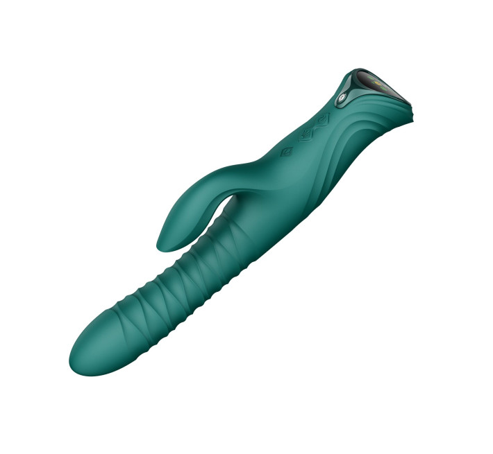 Пульсатор-кролик с вибрацией Zalo Mose 2 Turquoise Green