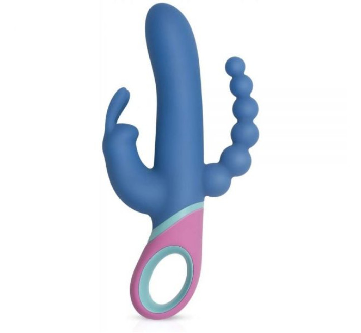 Вибромассажер тройной зайчик с вращающей головкой Pmv20 Vice