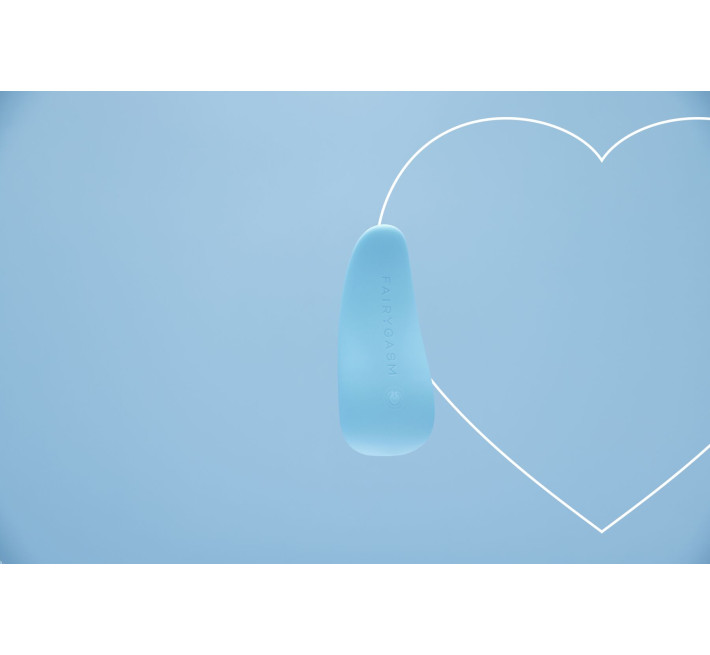 Вибратор-язычок FairyGasm ThrillLeaf blue