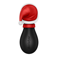 Вакуумный клиторальный стимулятор Satisfyer Penguin Holiday Edition в шапочке и шарфе