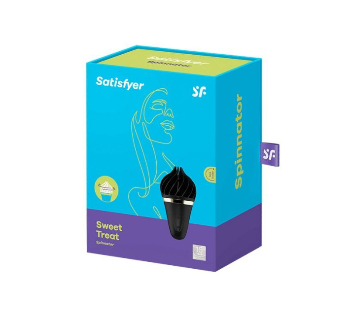 Мороженка спиннатор Satisfyer Lay-On Sweet Temptation Черный/Золотой
