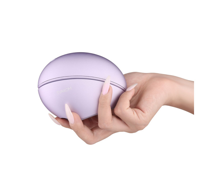 Вакуумный клиторальный смарт-стимулятор Svakom Pulse Galaxie Metal Lilac, проектор звездного неба