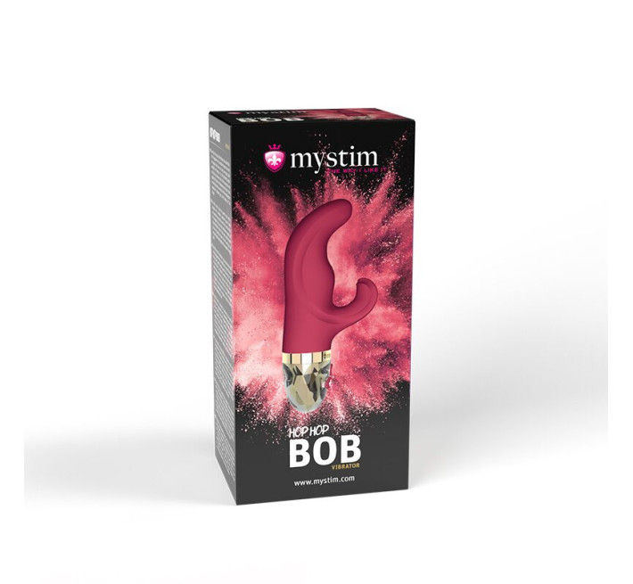 Вібратор-кролик Mystim Hop Hop Bob Fuchsia, потужний мотор, 8 режимів