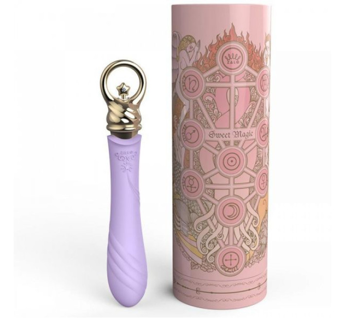 Вибромассажер с функцией подогрева Zalo Courage Фиолетовый