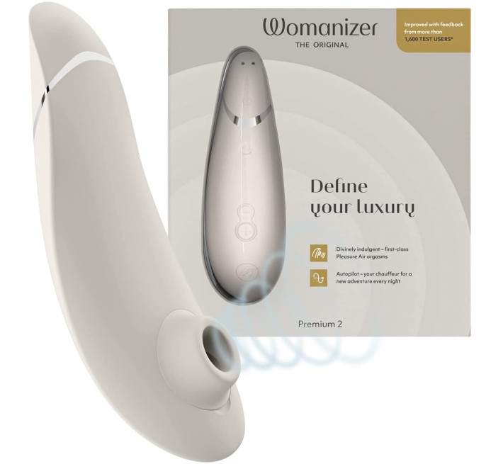 Вакуумний стимулятор клітора Womanizer Premium 2 Gray