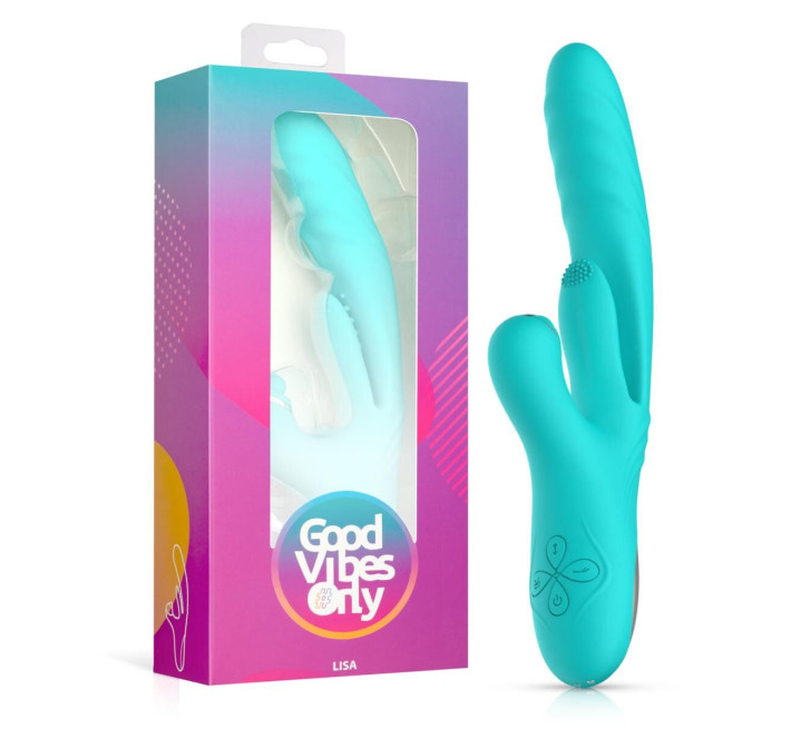 Вібратор-кролик Good Vibes Only - Lisa Thrusting Rabbit Vibrator with G-Spot Stimulator