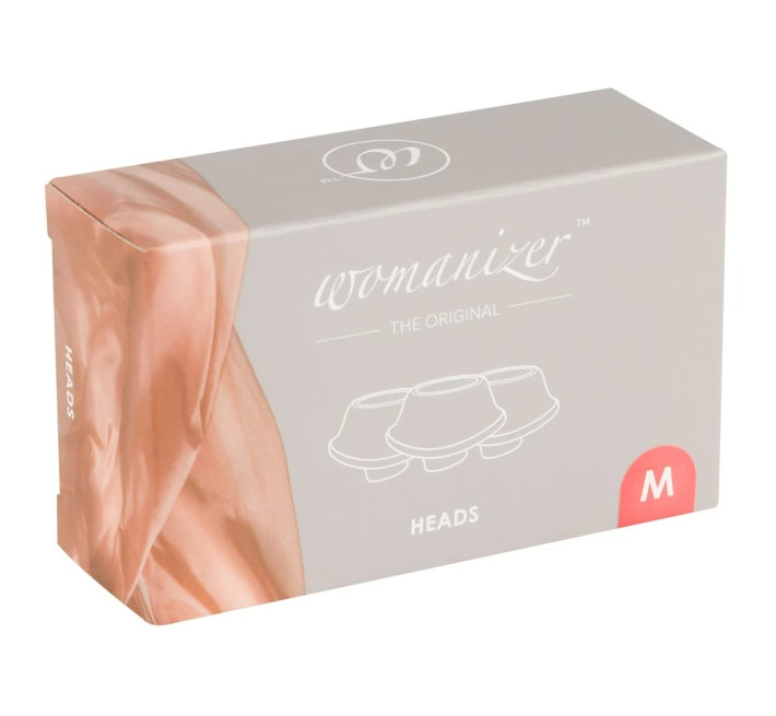 Змінні насадки Womanizer Premium, Classic, Liberty, Starlet - M, Малинові, 3 шт