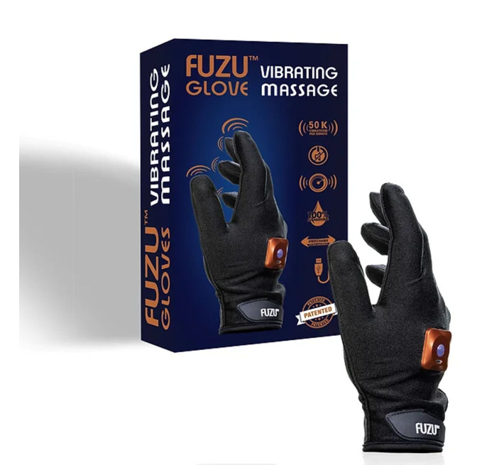Віброрукавичка (права) FUZU Gloves Vibrating Massage Right Hand, 11 режимів