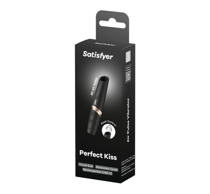 Вакуумный стимулятор Satisfyer Perfect Kiss, магнитная технология 3D Air Pulse, 30 режимов работы