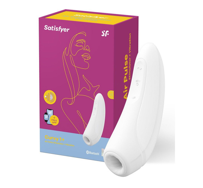 Вакуумный клиторальный стимулятор Satisfyer Curvy 1+ Белый