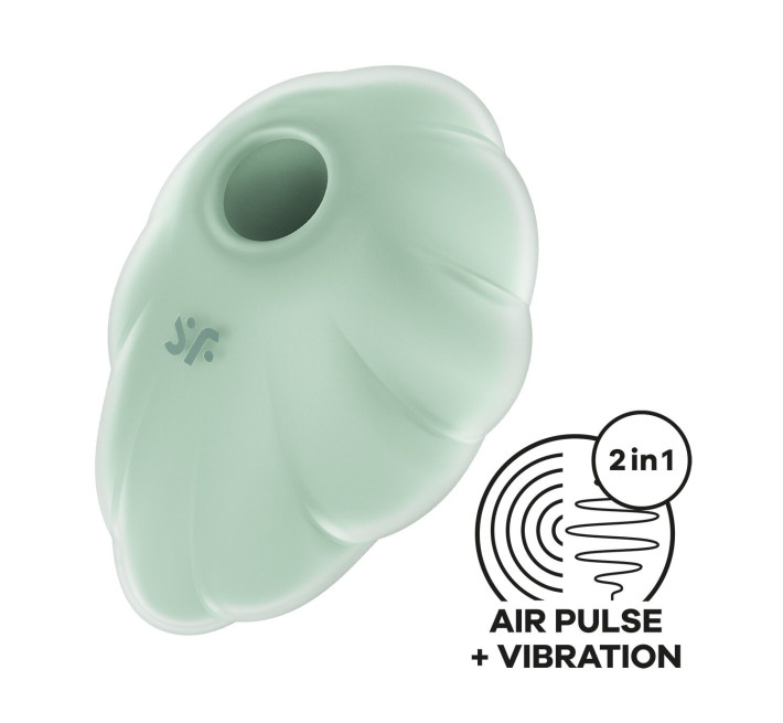 Вакуумный стимулятор с вибрацией Satisfyer Cloud Dancer Mint