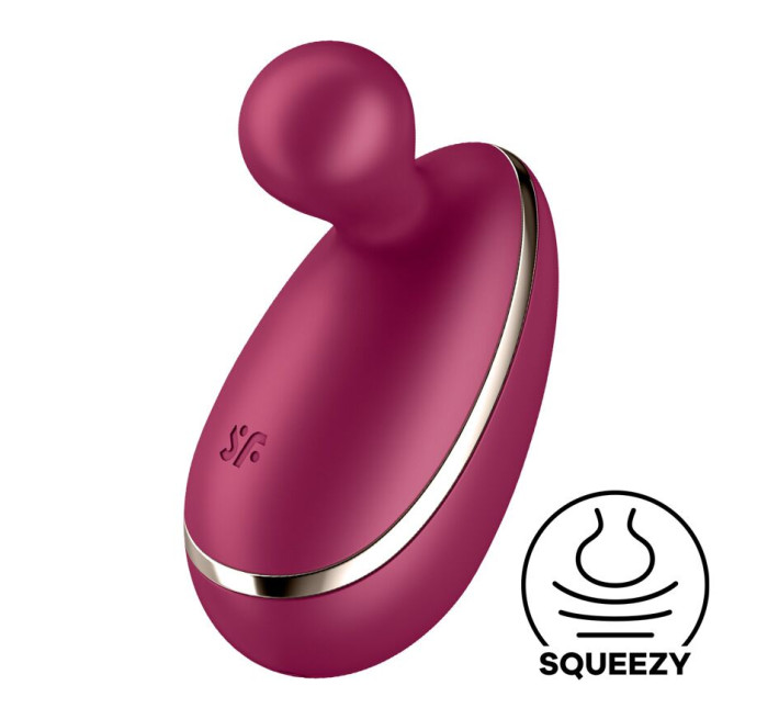 Вібратор для зовнішньої стимуляції Satisfyer Spot On 1 Berry, гнучкий відросток