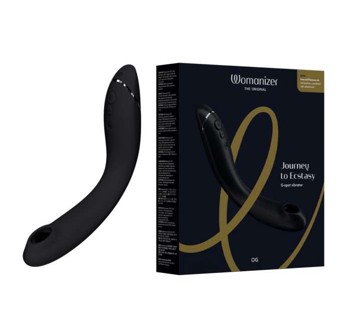 Вібратор для точки G c вакуумною стимуляцією Womanizer OG Slate