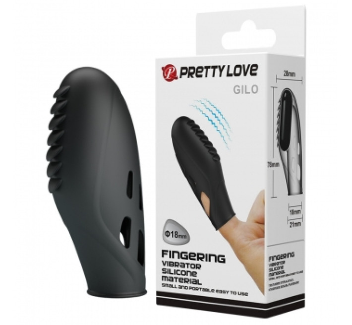 Насадка на палець Pretty Love Gilo Finger Vibrator Black