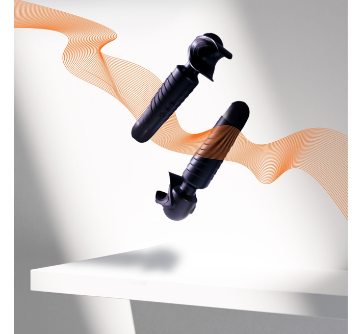 Мастурбатор-вибромассажер Manwan MAN.WAND EVO Black Plum, отлично для пар, виброминет